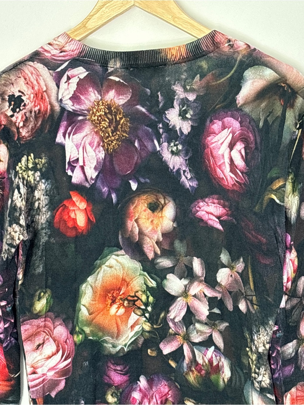 TED BAKER London Women Noline Shadow Floral Print Sweater Eu3 Fits Small/Medium - Picture 12 of 16